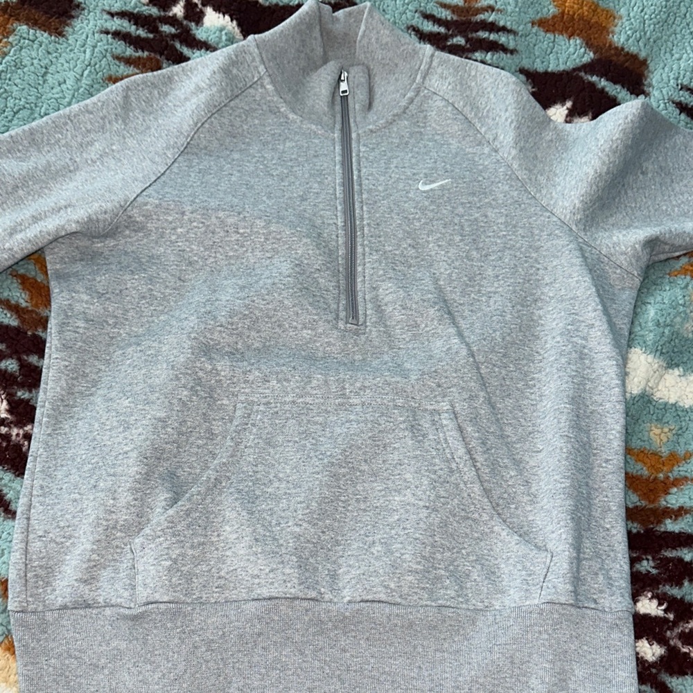 Nike Women's Zip-Up Gray Sweater